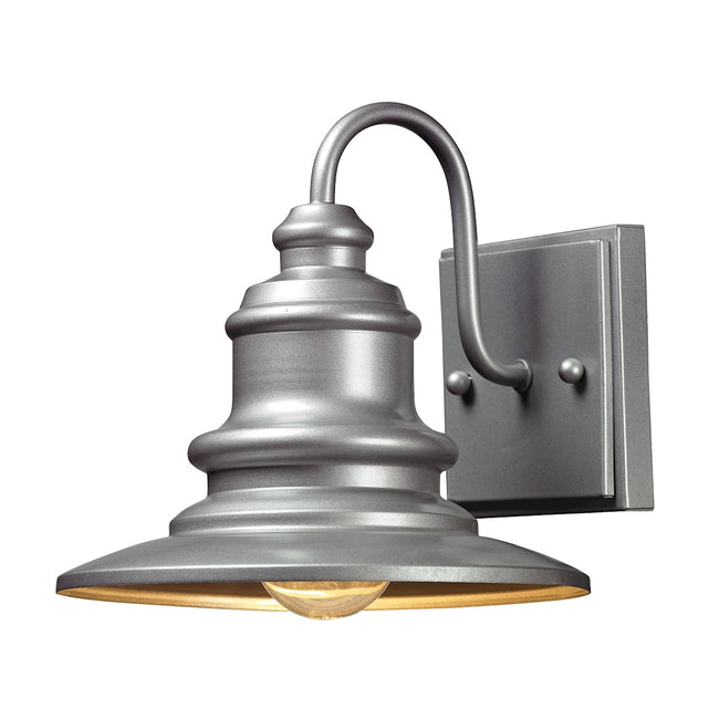 ELK Lighting 47020/1 - Marina 8" Wide 1-Light Outdoor Wall Lamp in Matte Silver