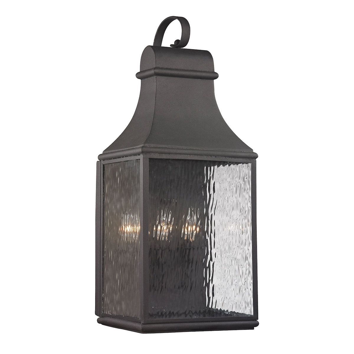 ELK Lighting 47073/3 - Forged Jefferson 11" Wide 3-Light Outdoor Wall Lamp in Charcoal