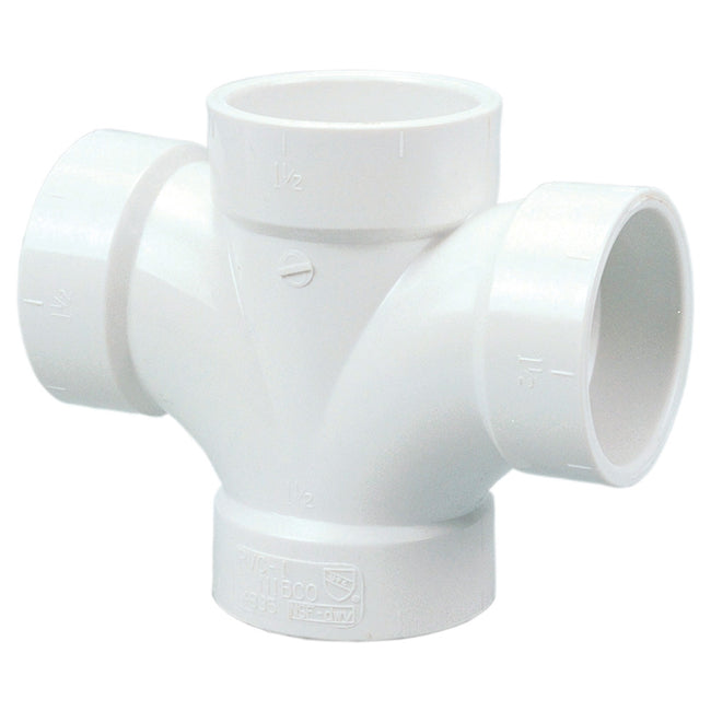 K270450 - 4835 2" HUB DOUBLE Sanitary Tee PVC