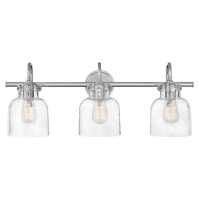 Hinkley 50123 - Congress Cylinder Glass 30" Wide 3 Light Vanity Bathroom Light