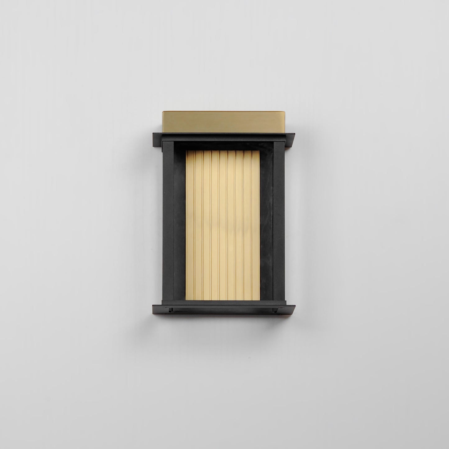 50752BKGLD - Rincon 10" Outdoor Wall Sconce - Black / Gold