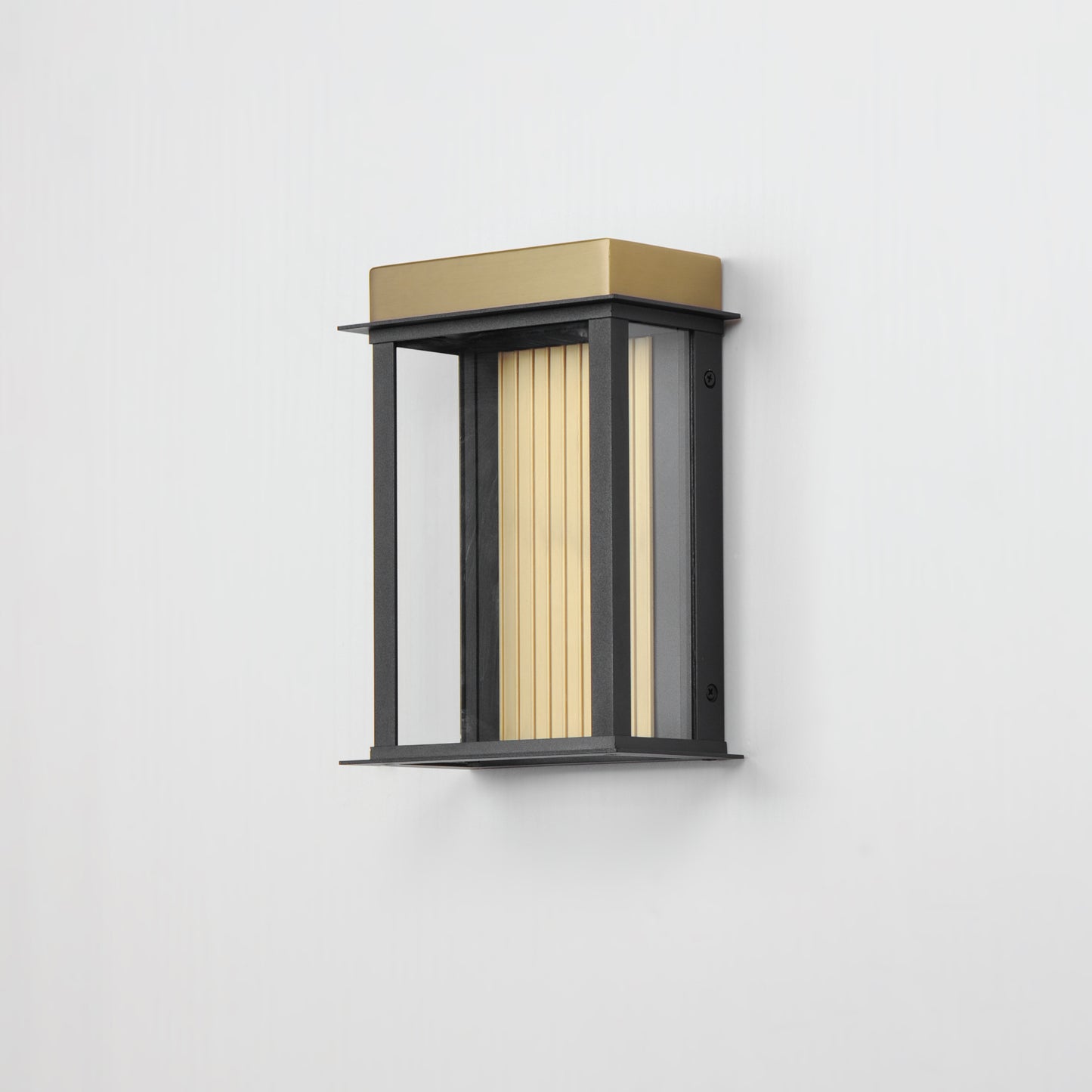 50752BKGLD - Rincon 10" Outdoor Wall Sconce - Black / Gold