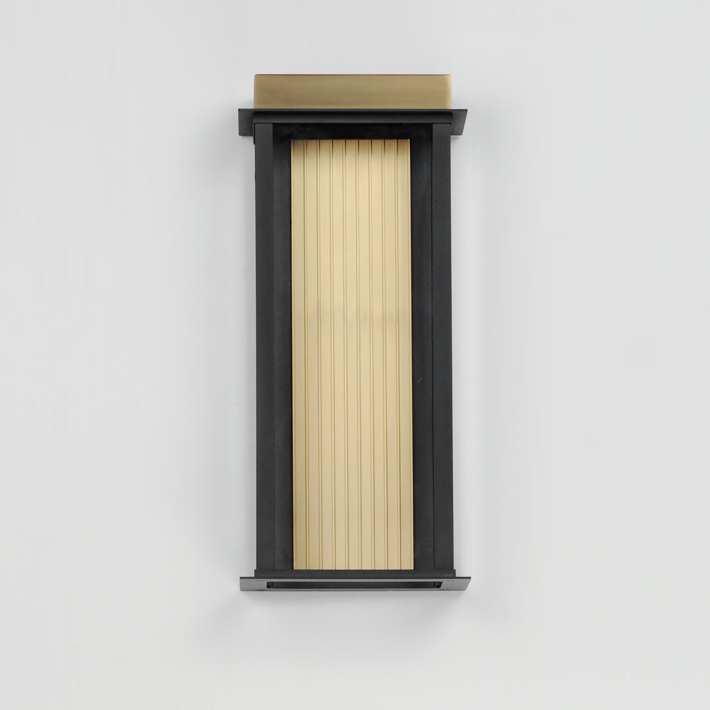 50754BKGLD - Rincon 16" Outdoor Wall Sconce - Black / Gold