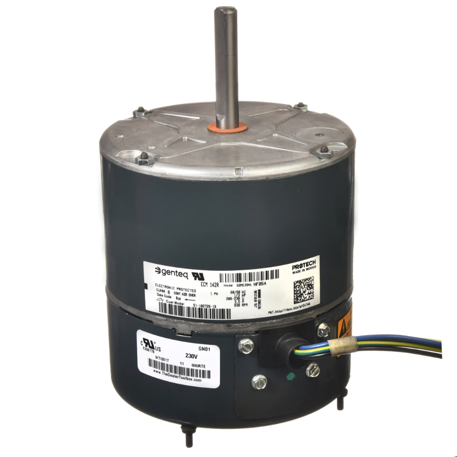 Rheem 51-102728-19 - Condenser Motor - 1/3 HP, 1 Phase, Variable Speed, 208/230V