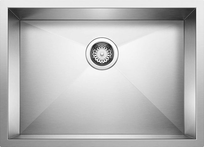 Precision 16" R0 Medium Bowl Undermount Sink, Stainless Steel