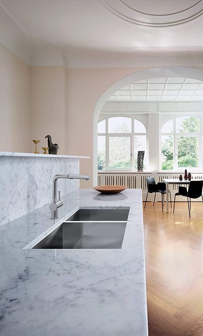 Precision 16" R10 1-3/4 Double Bowl Undermount Kitchen Sink