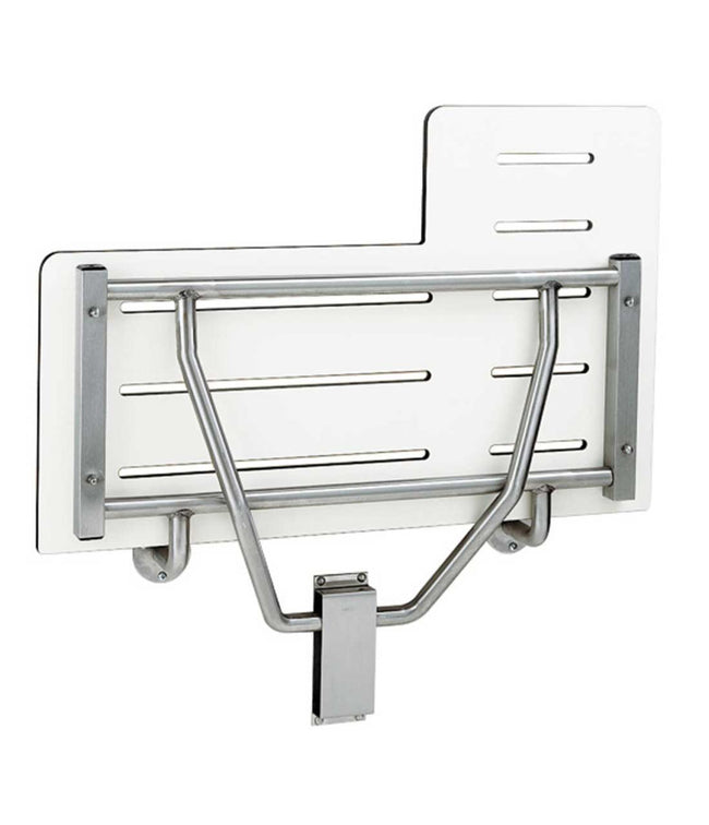 Bobrick 5181 - 1/2″ thick solid phenolic Reversible Folding Shower Seat