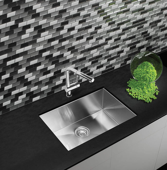 Quatrus R0 Medium Stainless Steel Kitchen Sink, Single Bowl