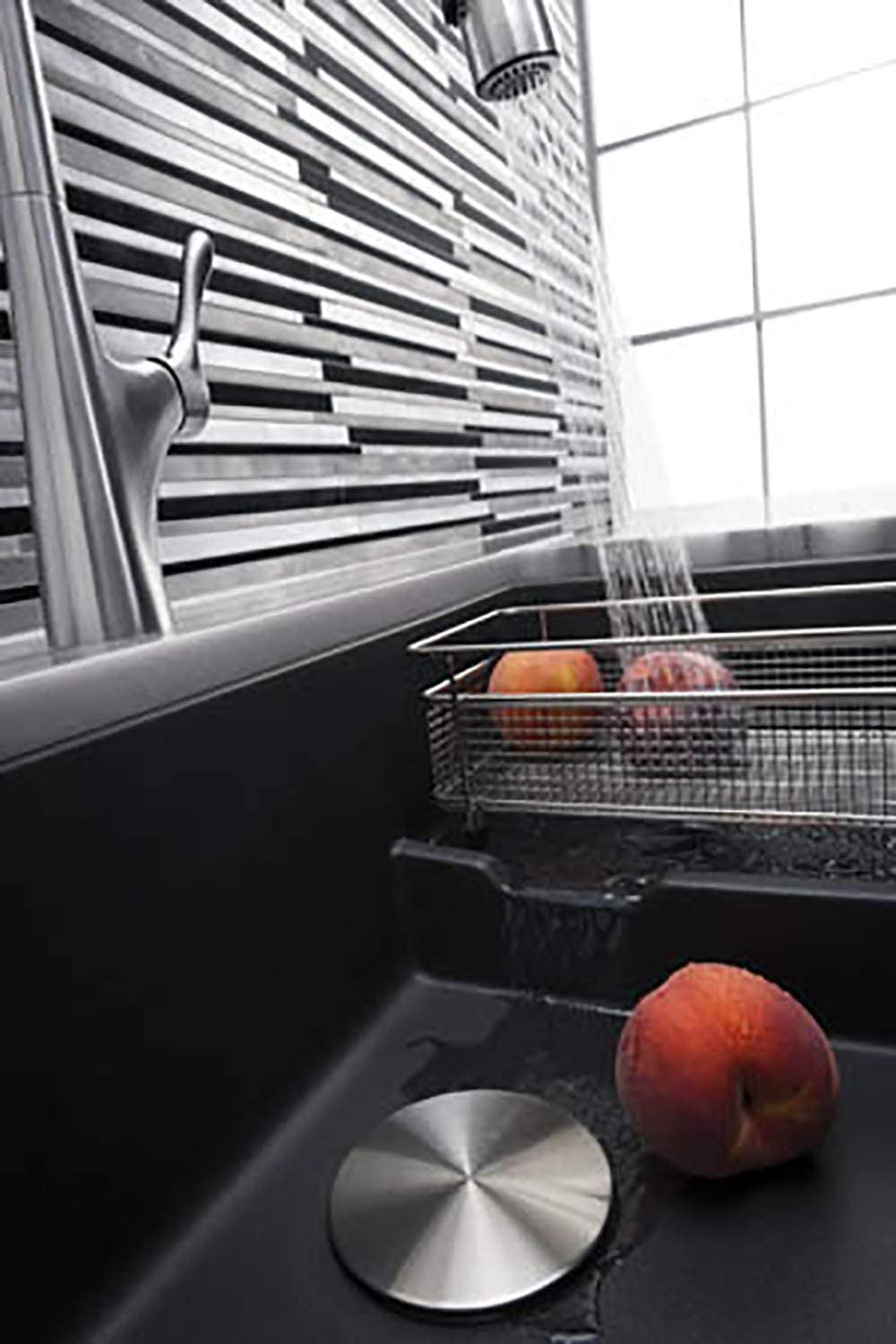 Blanco Precis Cascade 28-3/4" Super Single Undermount Kitchen Sink with Colander