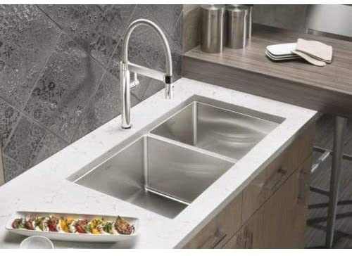 Quatrus R15 1-3/4 Undermount Kitchen Sink, Large, Stainless Steel