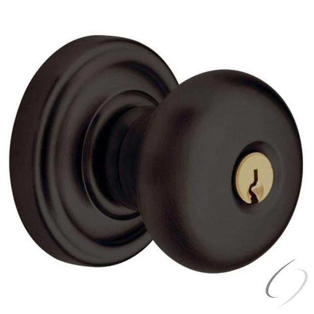5205 Classic Knob Emergency Egress Keyed Entry Oil Rubbed Bronze Finish