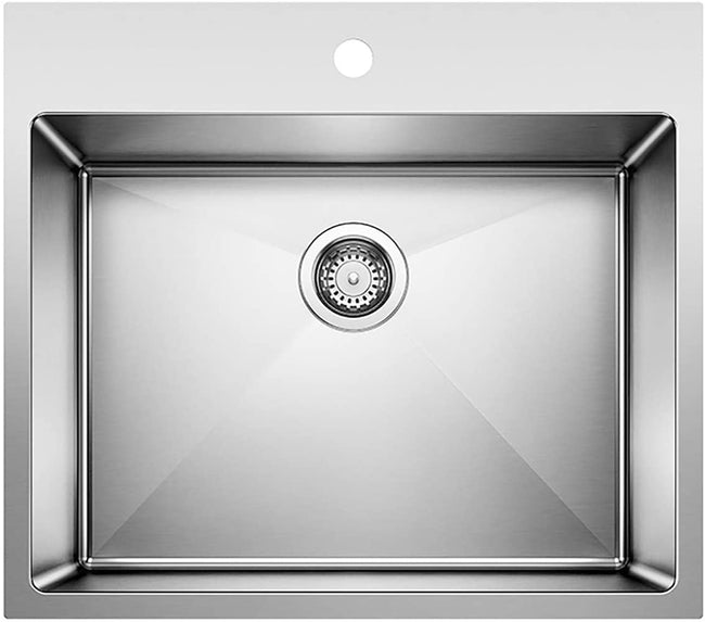 Quatrus R15 Drop-In or Undermount Laundry Sink, Stainless Steel