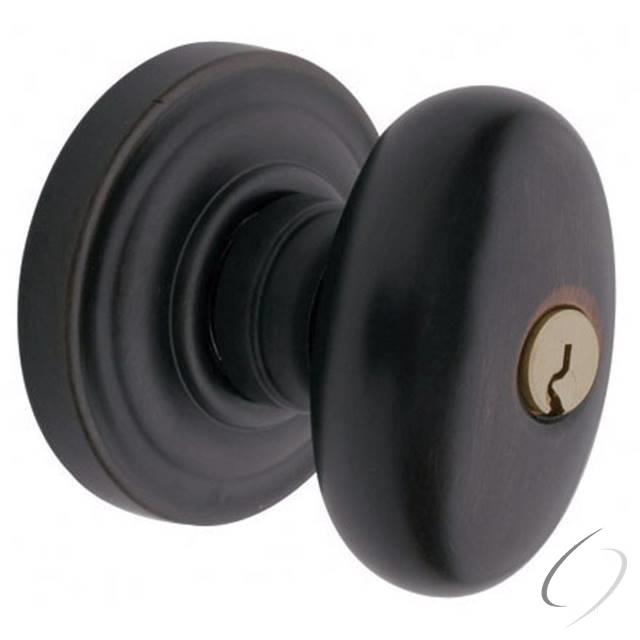 5225 Egg Knob Emergency Egress Keyed Entry Oil Rubbed Bronze Finish