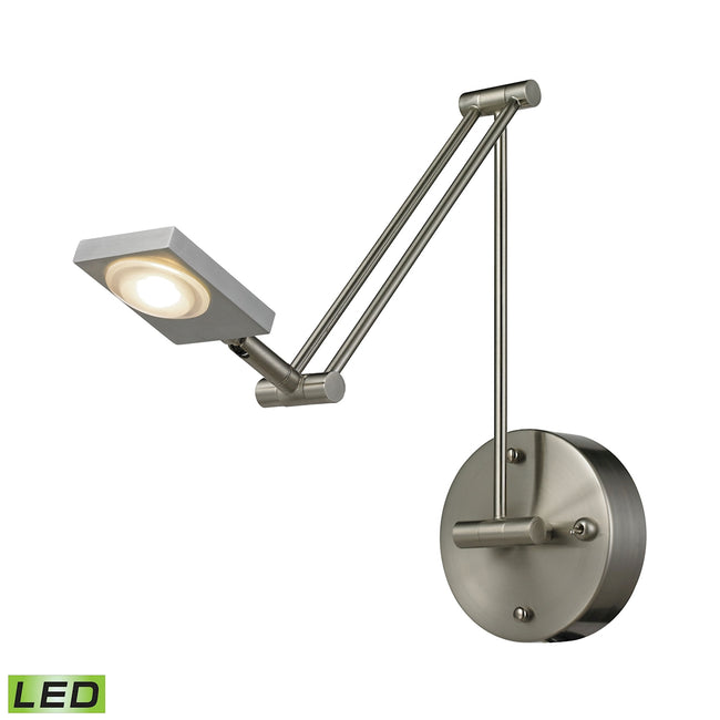 ELK Lighting 54018/1 - Reilly 5" Wide 1-Light Swingarm Wall Lamp in Brushed Nickel