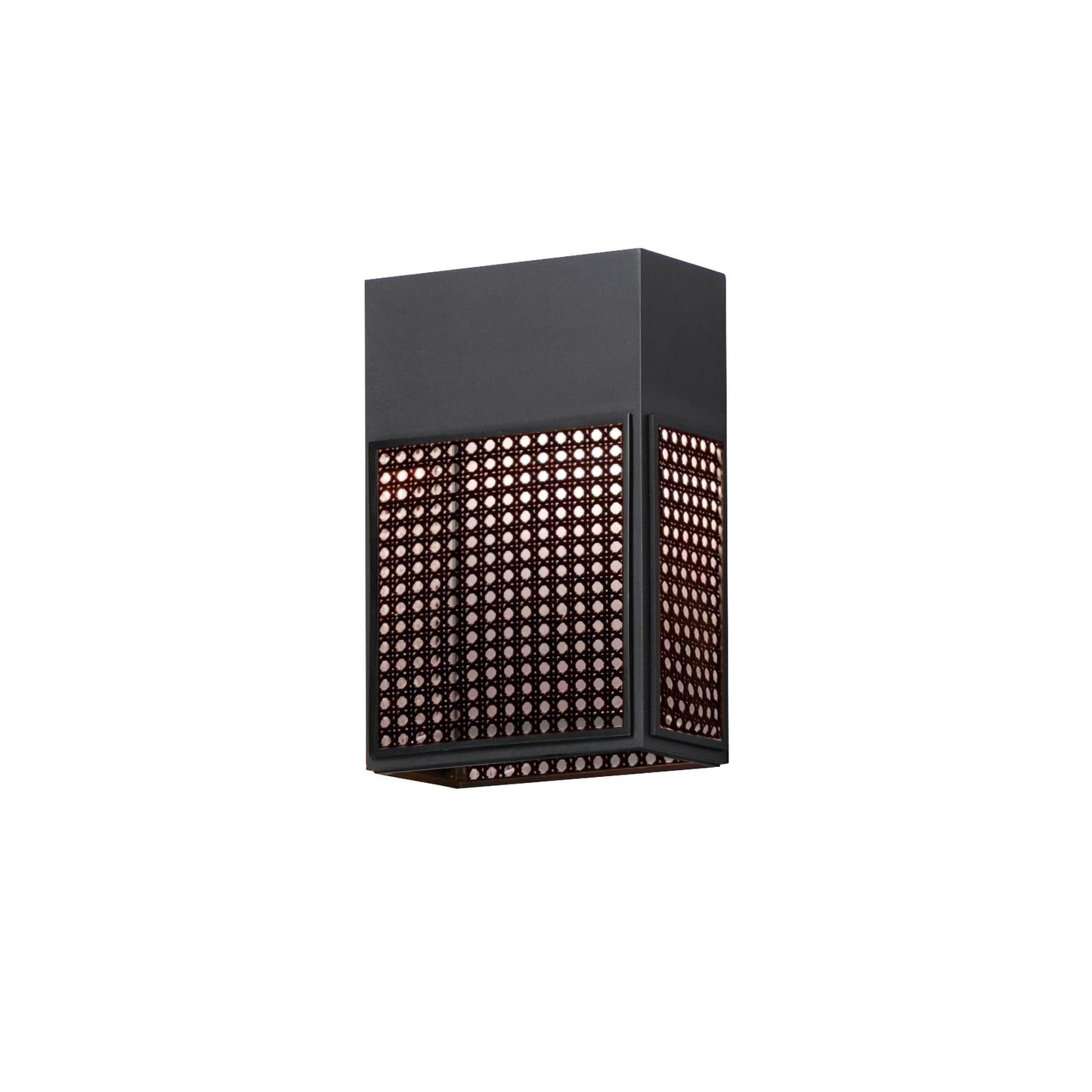 54802BK - Lattice 12" Outdoor Wall Sconce - Black