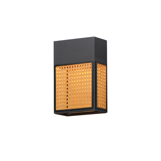 54802RABK - Lattice 12" Outdoor Wall Sconce - Black