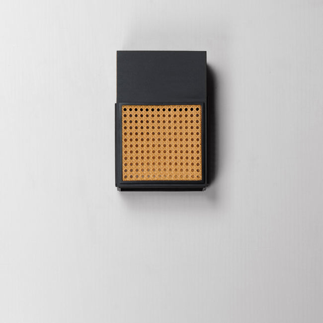 54802RABK - Lattice 12" Outdoor Wall Sconce - Black