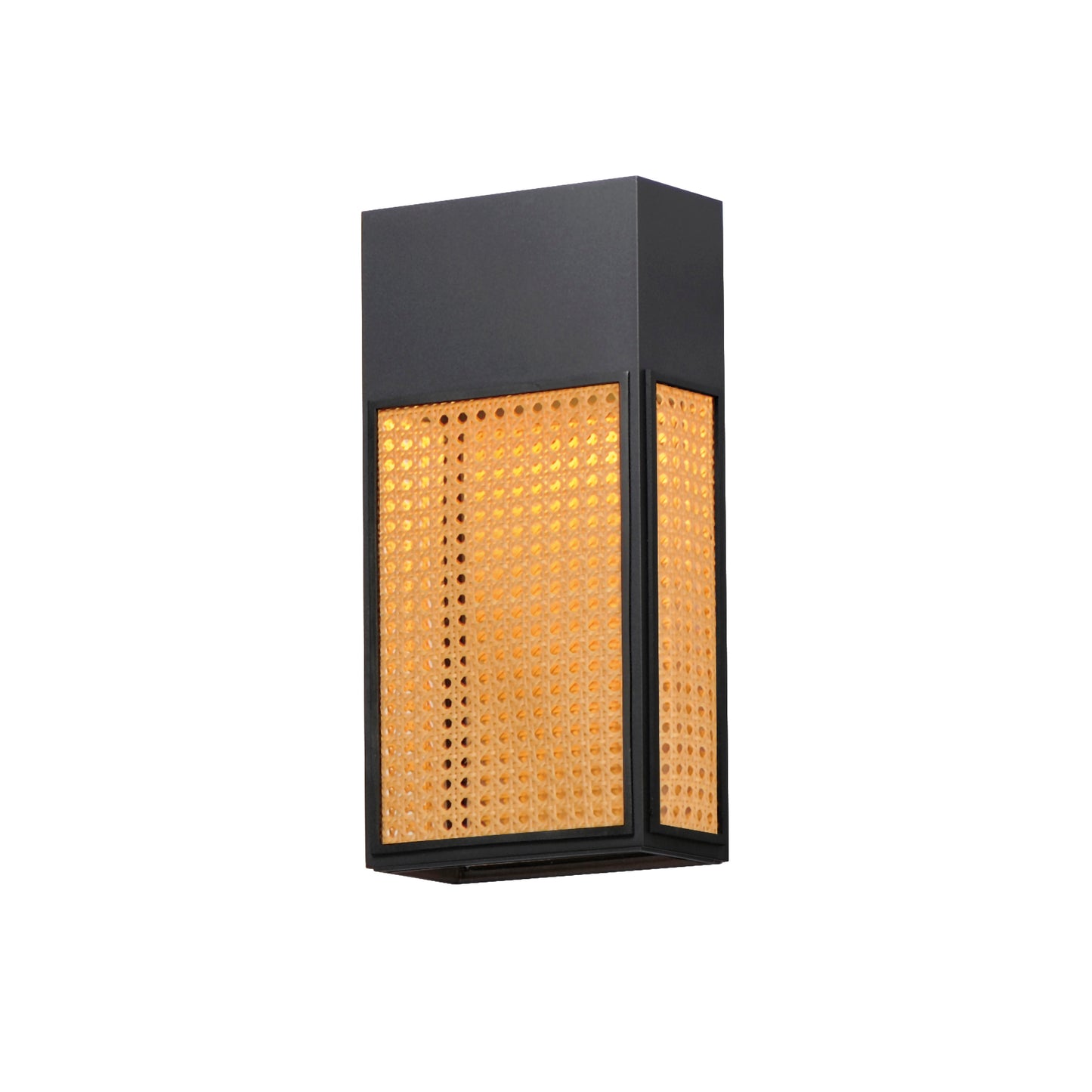 54804RABK - Lattice 16" Outdoor Wall Sconce - Black
