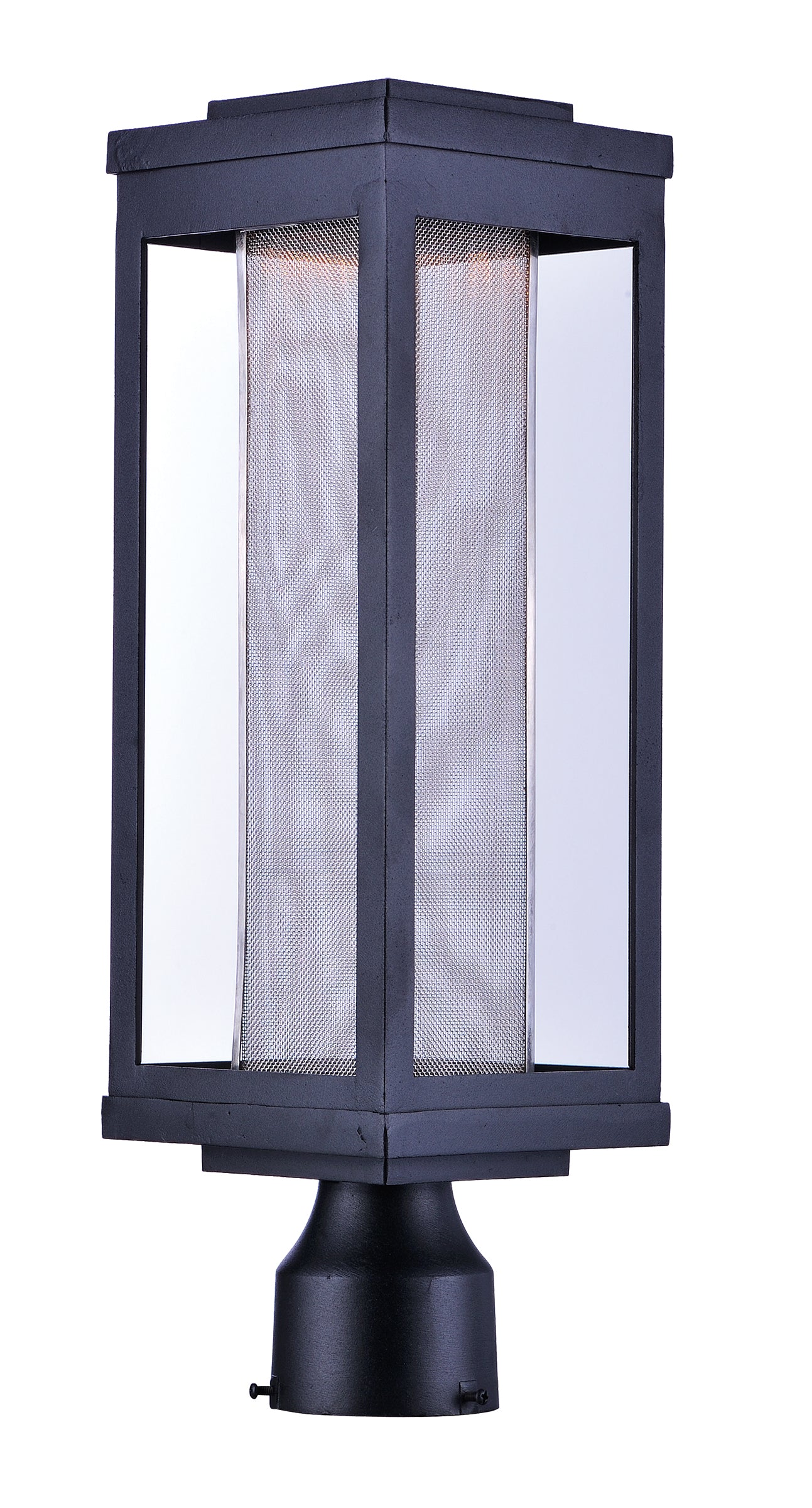 55900MSCBK - 1 Light Salon LED 20" Post Light - Black