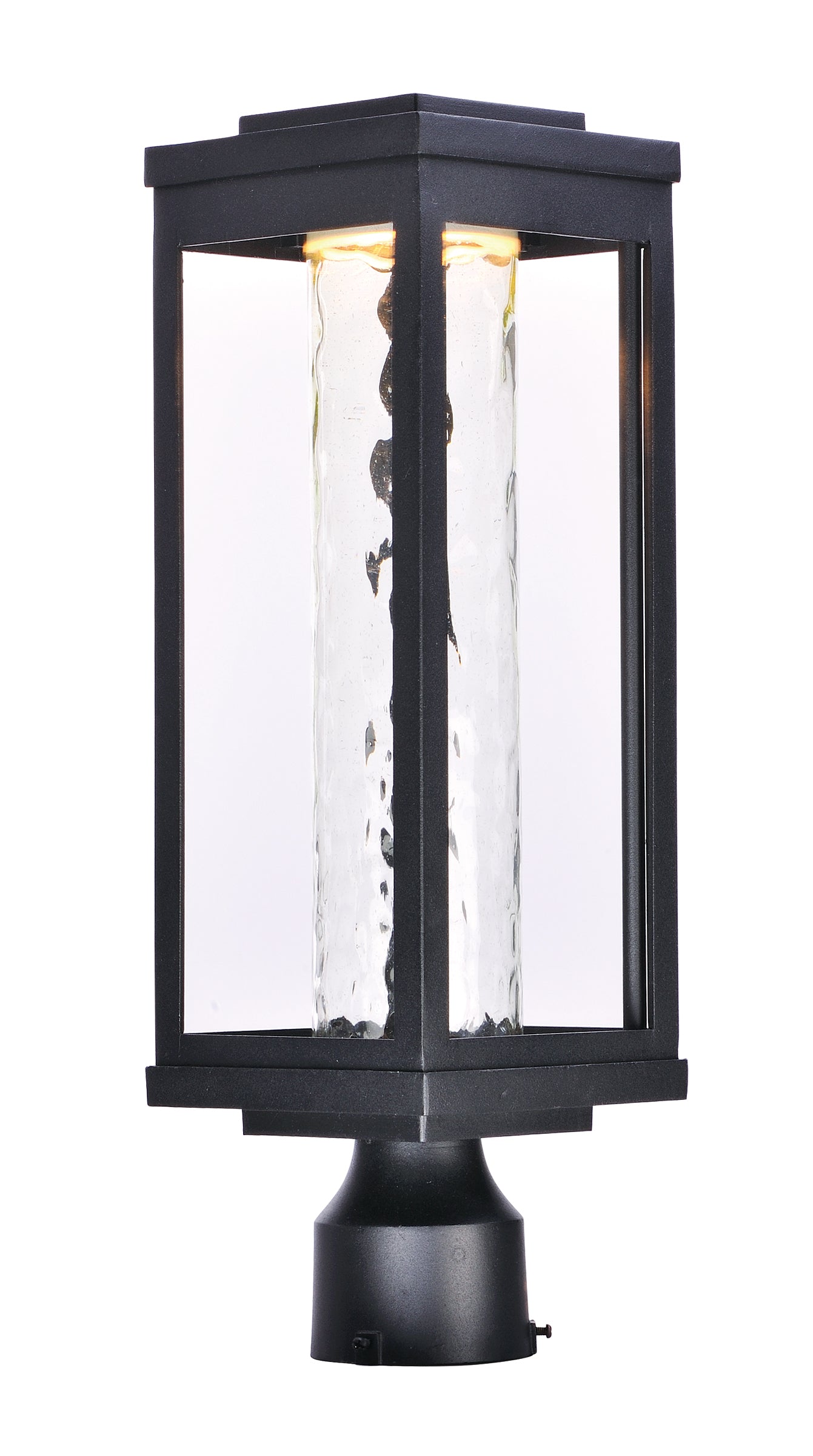 55900WGBK - 1 Light Salon LED 20" Post Light - Black
