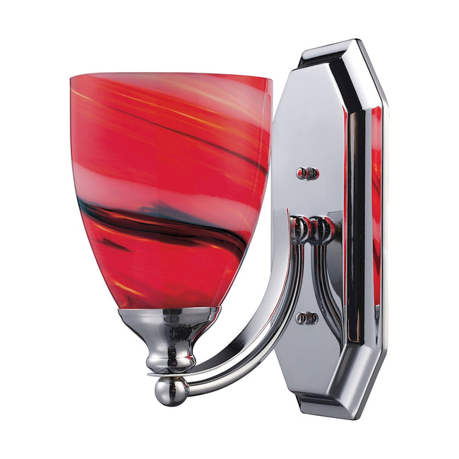 ELK Lighting 570-1C-CY - Mix and Match Vanity 5" Wide 1-Light Vanity Light in Chrome with Candy Glas