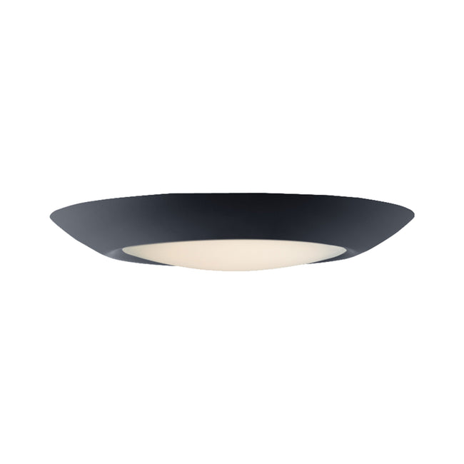57413WTBK - Diverse 6" Semi Flush Mount Ceiling Light - Black