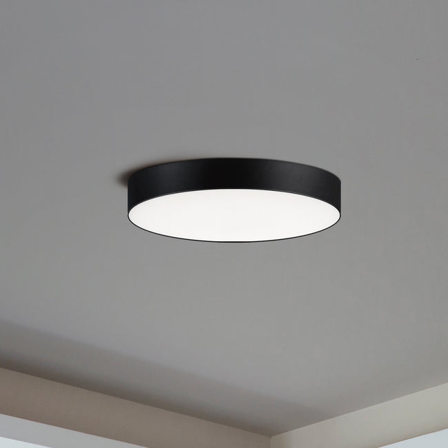57880WTBK - Trim - 0-10 V 5" Semi Flush Mount Ceiling Light - Black