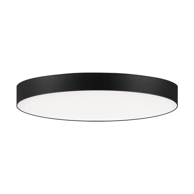 57882WTBK - Trim - 0-10 V 7" Semi Flush Mount Ceiling Light - Black