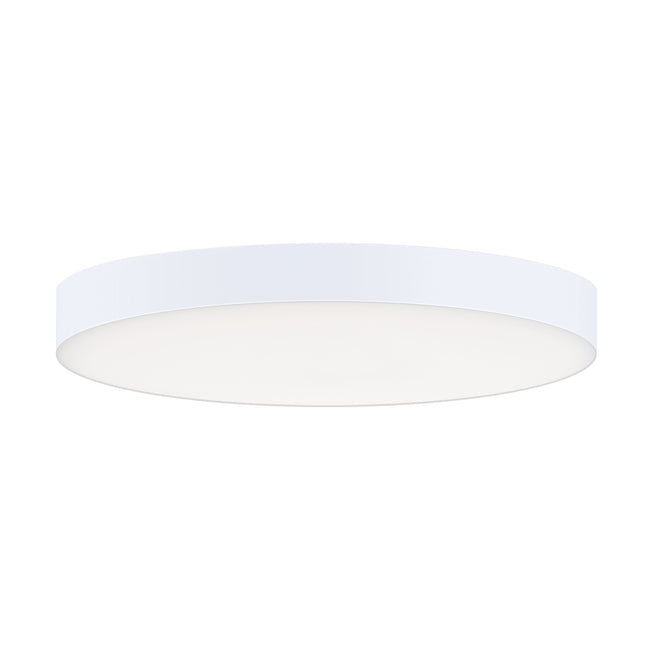 57883WTWT - Trim - 0-10 V 7" Semi Flush Mount Ceiling Light - White
