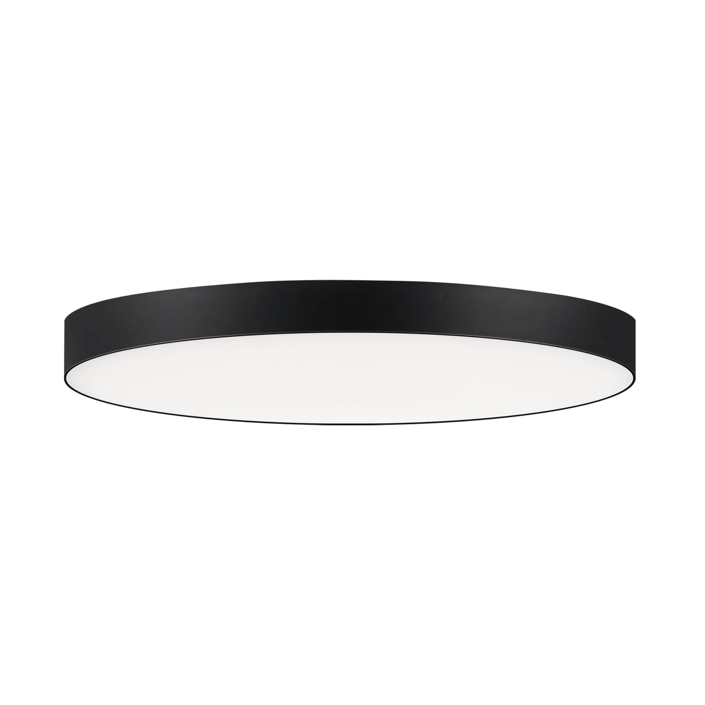 57884WTBK - Trim - 0-10 V 9" Semi Flush Mount Ceiling Light - Black