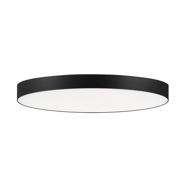 57884WTBK - Trim - 0-10 V 9" Semi Flush Mount Ceiling Light - Black