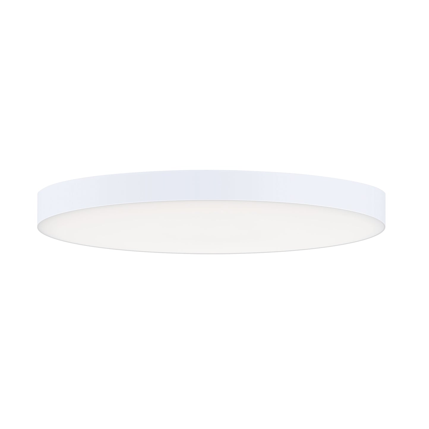 57884WTWT - Trim - 0-10 V 9" Semi Flush Mount Ceiling Light - White
