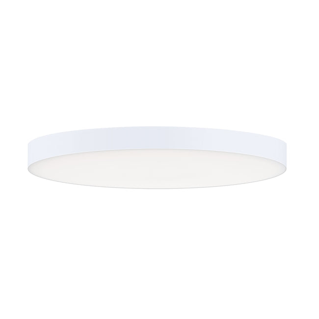 57884WTWT - Trim - 0-10 V 9" Semi Flush Mount Ceiling Light - White