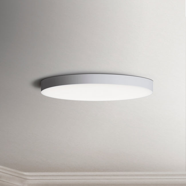 57884WTWT - Trim - 0-10 V 9" Semi Flush Mount Ceiling Light - White