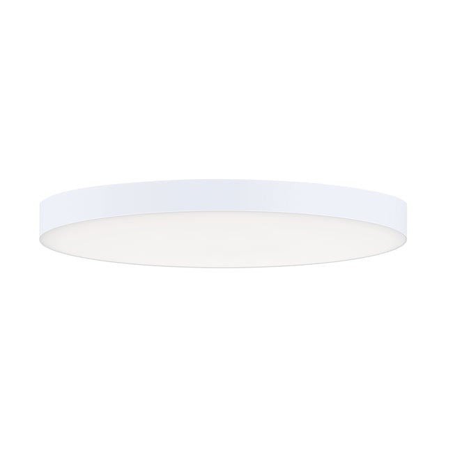 57885WTWT - Trim - 0-10 V 9" Semi Flush Mount Ceiling Light - White