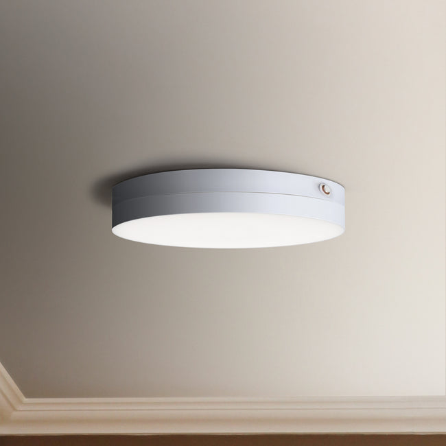 57894WTWT - Trim - 0-10 V 7" Semi Flush Mount Ceiling Light - White