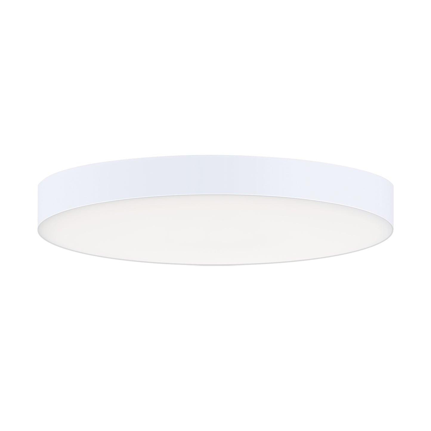57895WTWT - Trim - 0-10 V 7" Semi Flush Mount Ceiling Light - White