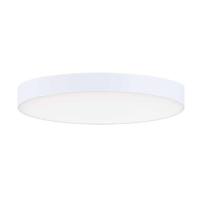 57895WTWT - Trim - 0-10 V 7" Semi Flush Mount Ceiling Light - White