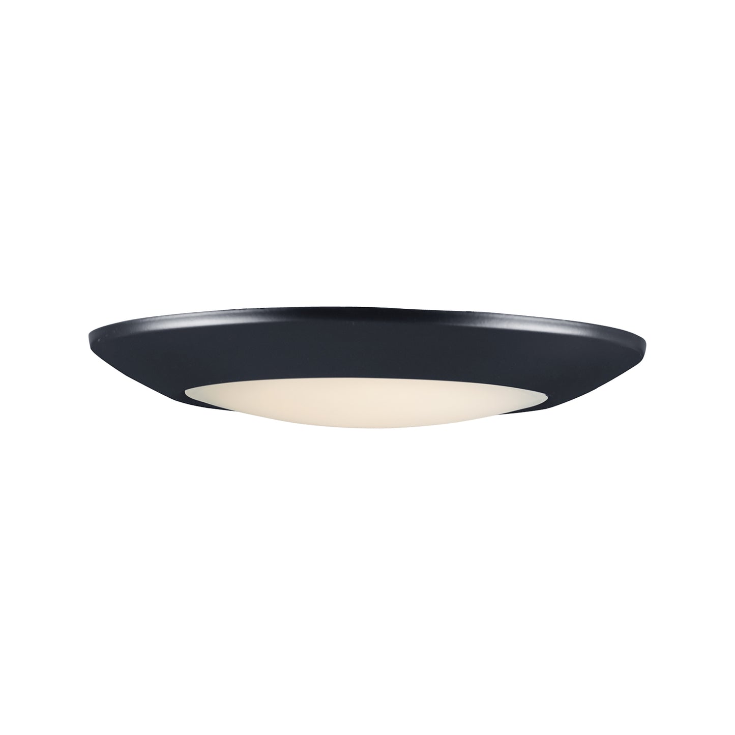 57931WTBK - Diverse 9.25" Semi Flush Mount Ceiling Light - Black