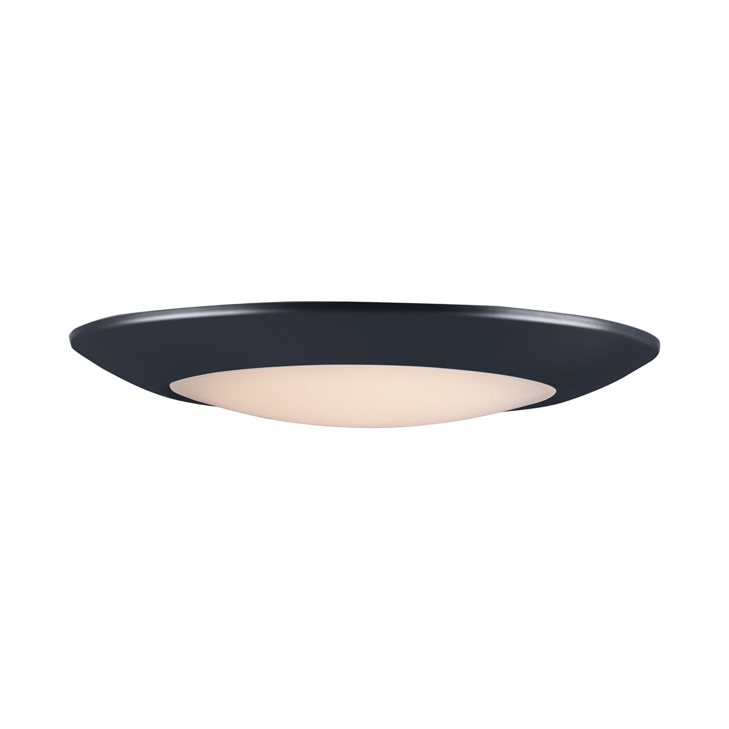 57932WTBK - Diverse 11" Semi Flush Mount Ceiling Light - Black