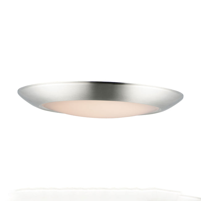 57933WTSN - Diverse 13" Semi Flush Mount Ceiling Light - Satin Nickel
