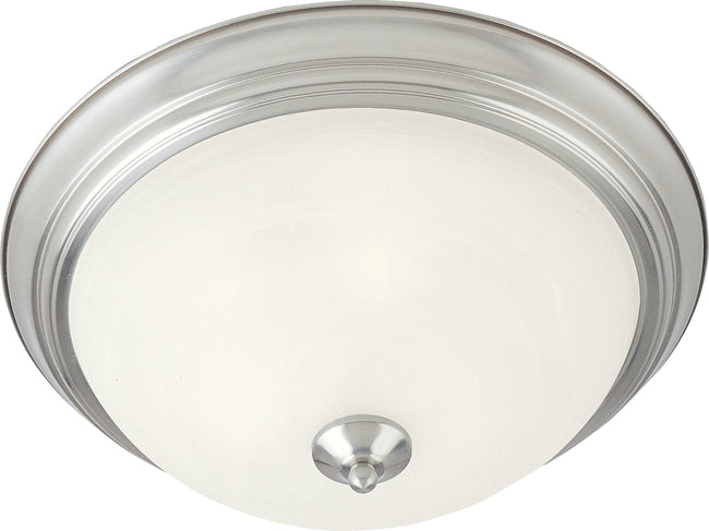 5849MRSN - Essentials - 584x 12" Flush Mount Ceiling Light - Satin Nickel