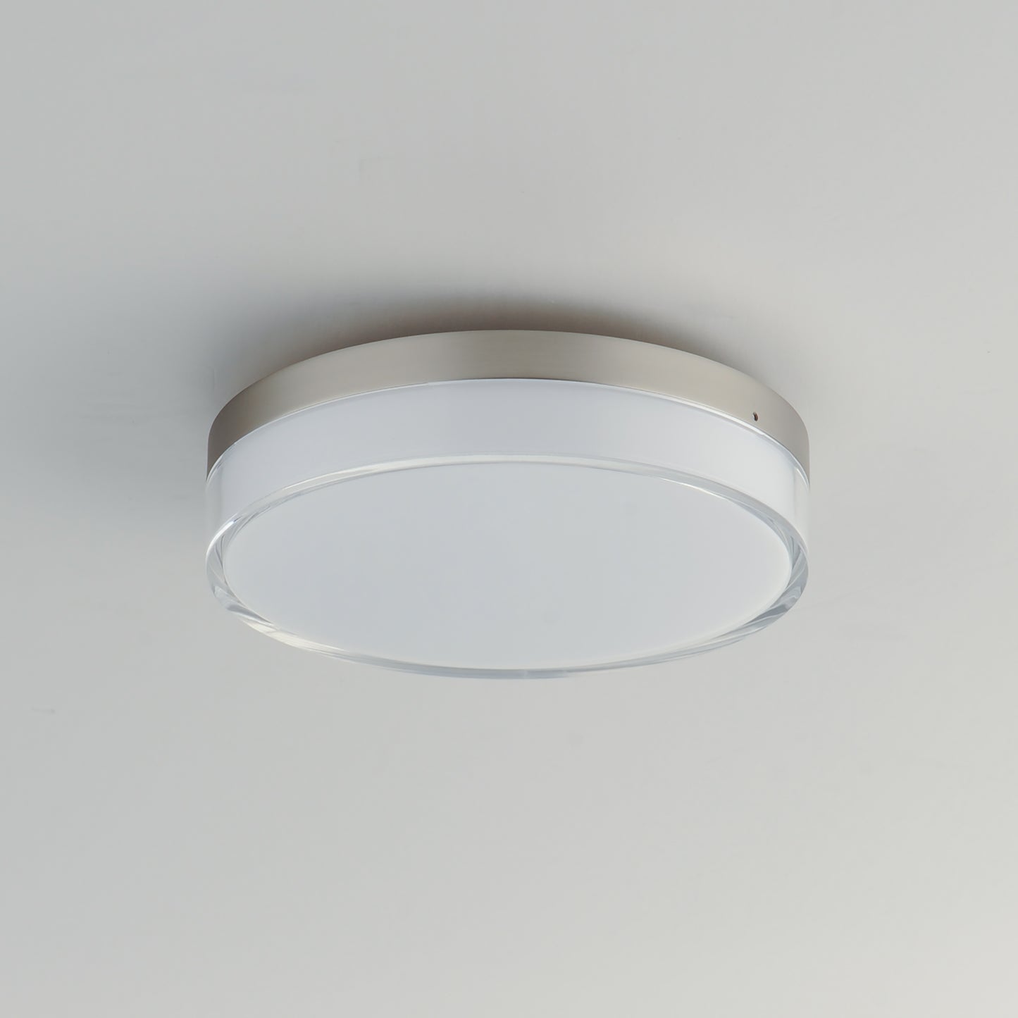 59762CLFTSN - Edge 7" Semi Flush Mount Ceiling Light - Satin Nickel
