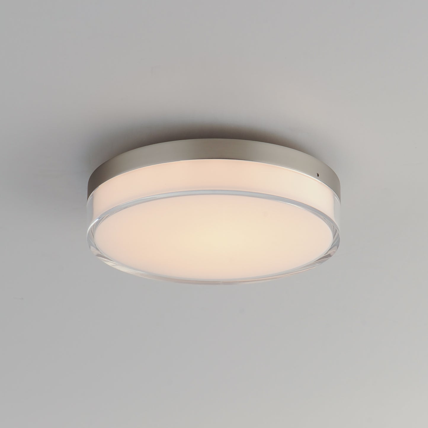 59762CLFTSN - Edge 7" Semi Flush Mount Ceiling Light - Satin Nickel