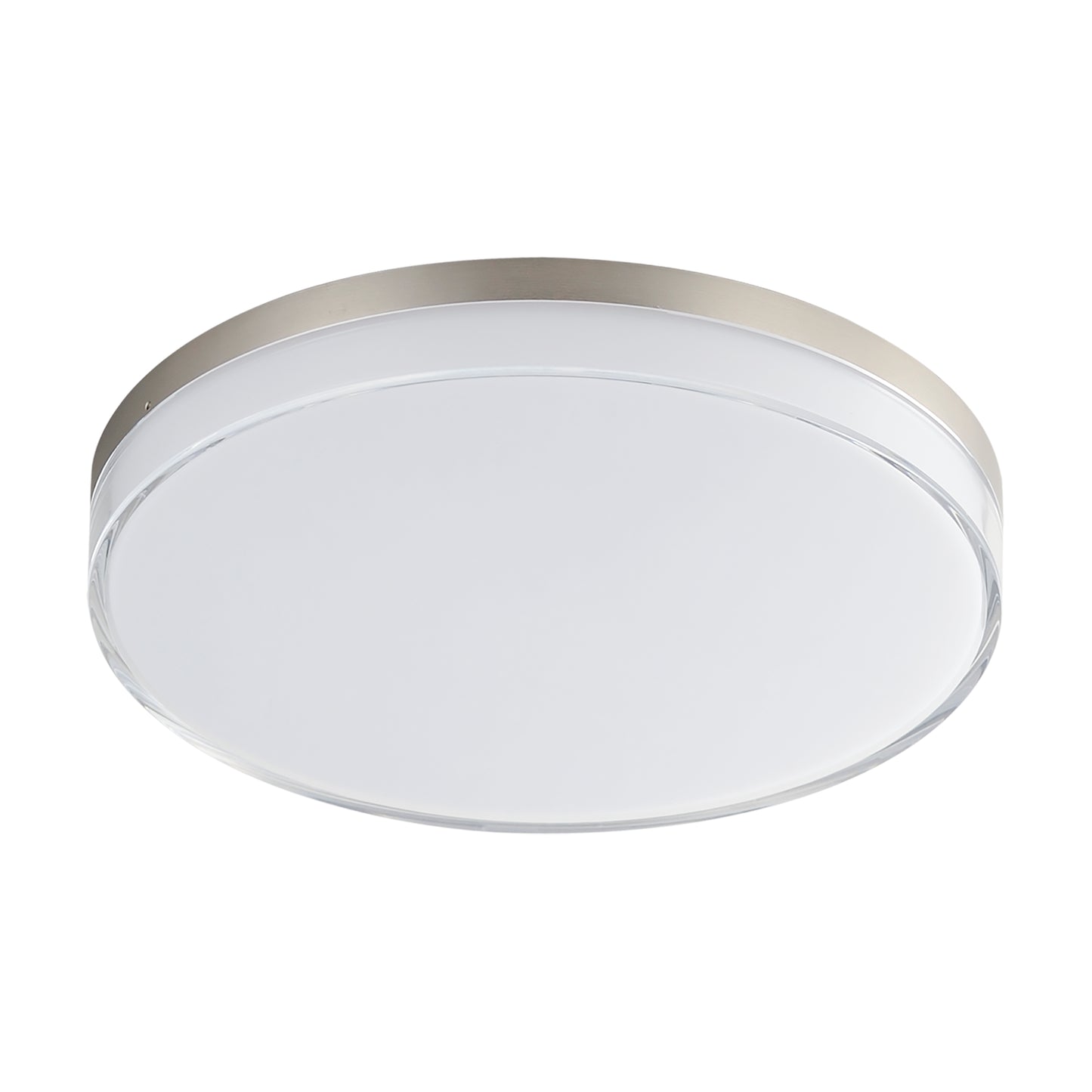 59764CLFTSN - Edge 11" Semi Flush Mount Ceiling Light - Satin Nickel
