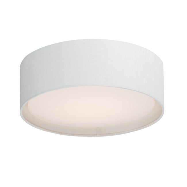 60232WL - Prime 20" Semi Flush Mount Ceiling Light - White Linen