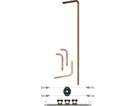 Sioux Chief PVZ1L20625 - 5" × 7" MSWT Tub Spout Elbow