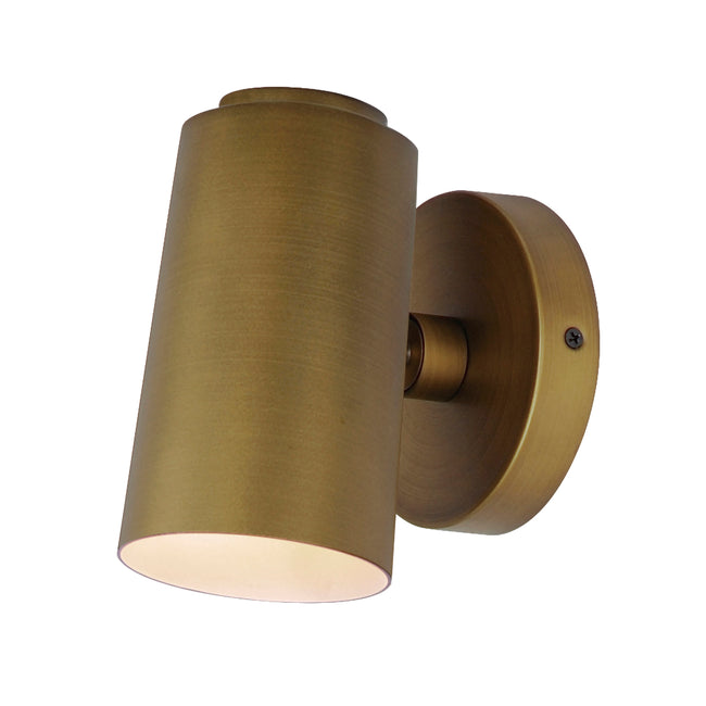 62001NAB - Spot Light 6.5" Outdoor Wall Sconce - Natural Aged Brass
