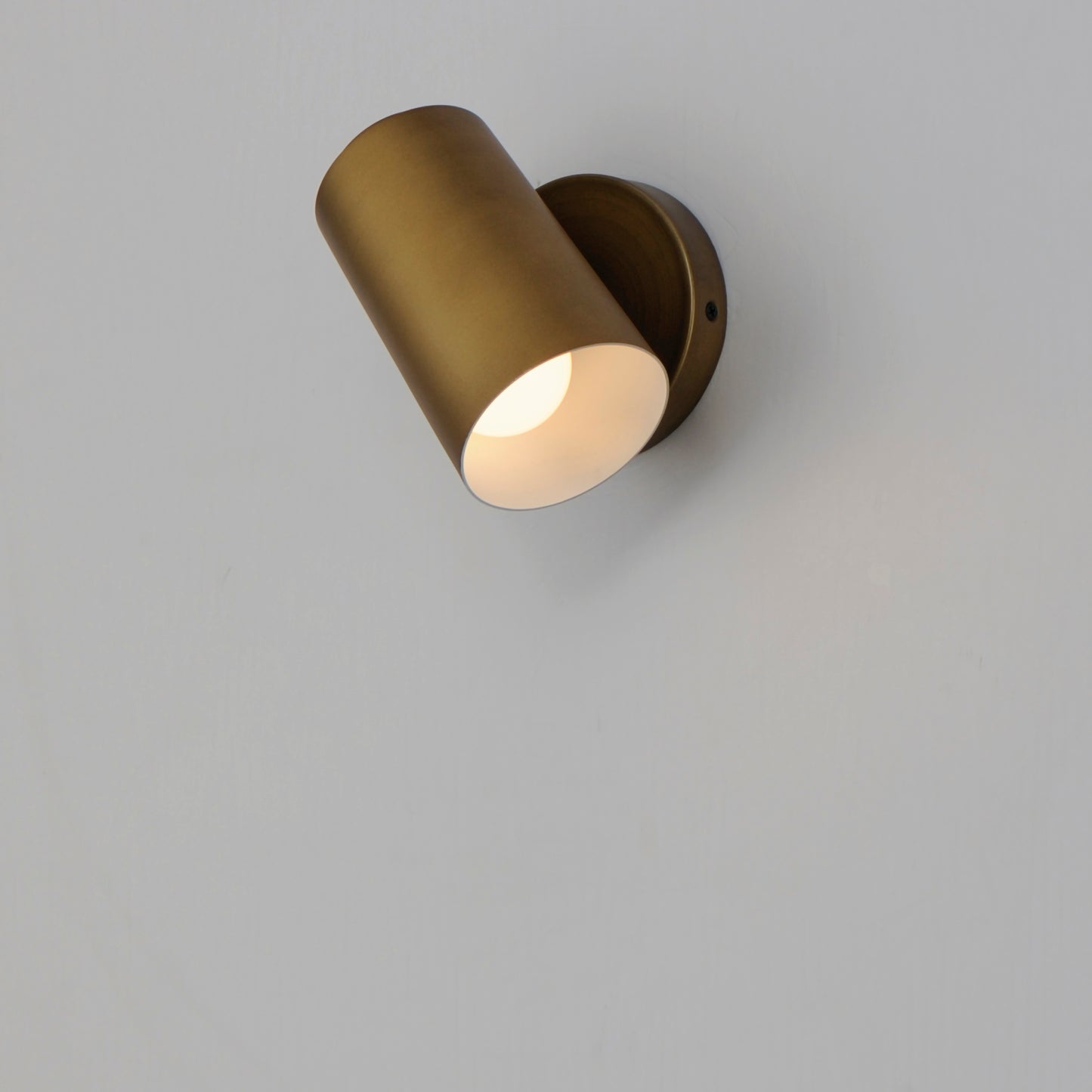 62001NAB - Spot Light 6.5" Outdoor Wall Sconce - Natural Aged Brass