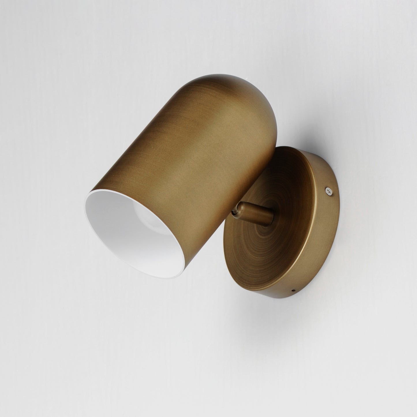 62003NAB - Spot Light 6.5" Outdoor Wall Sconce - Natural Aged Brass